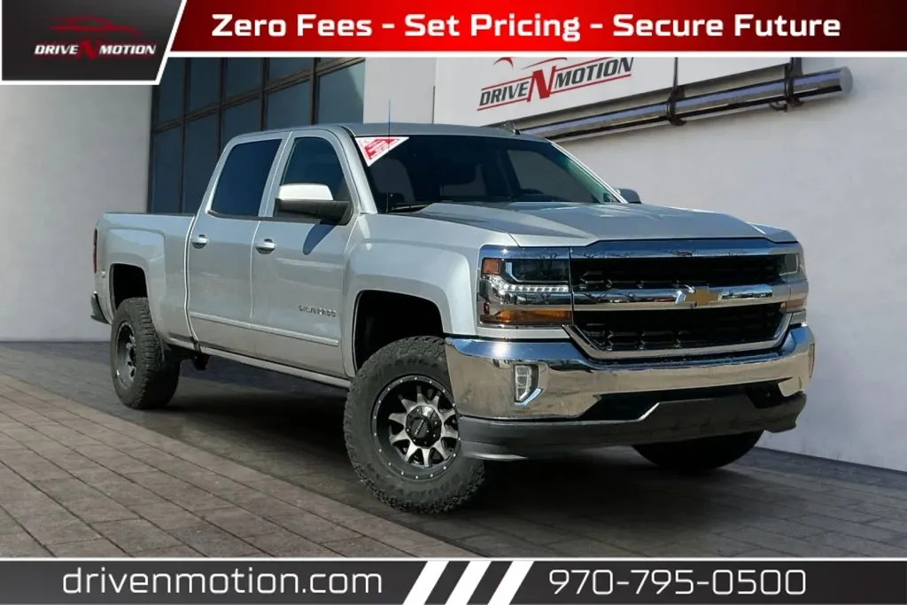 Silver 2017 Chevrolet Silverado 1500 Crew Cab LT Pickup 4D 6 1/2 ft for sale in Greeley, CO