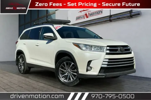 White 2019 Toyota Highlander XLE Sport Utility 4D for sale in Greeley, CO