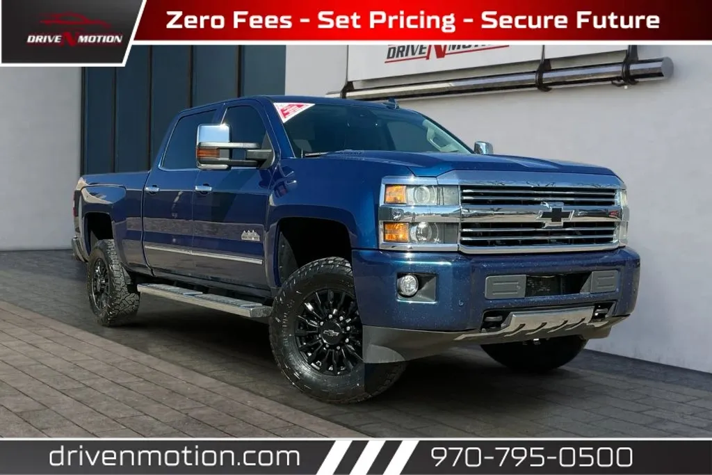 Blue 2015 Chevrolet Silverado 2500 HD Crew Cab High Country Pickup 4D 6 1/2 ft for sale in Greeley, CO