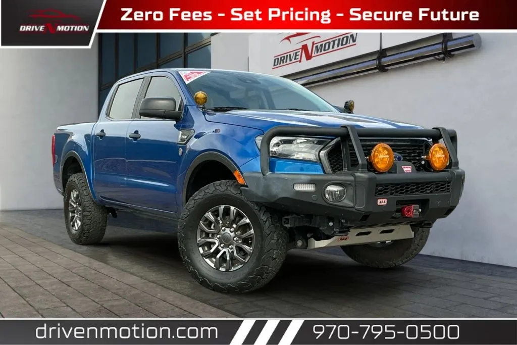 Blue 2020 Ford Ranger SuperCrew XLT Pickup 4D 5 ft for sale in Greeley, CO