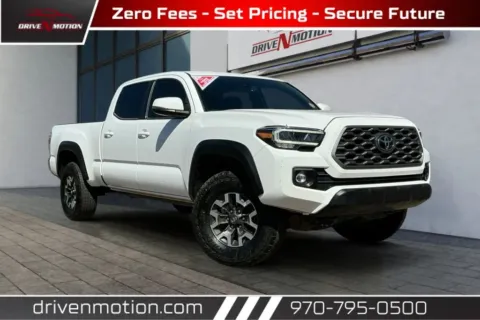 White 2023 Toyota Tacoma Double Cab TRD Off-Road Pickup 4D 6 ft for sale in Greeley, CO