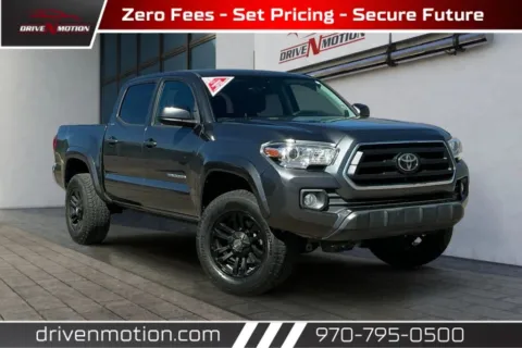 Gray 2021 Toyota Tacoma Double Cab SR5 Pickup 4D 5 ft for sale in Greeley, CO