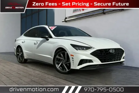 White 2021 Hyundai Sonata SEL Plus Sedan 4D for sale in Greeley, CO