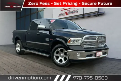 Black 2018 Ram 1500 Crew Cab Laramie Pickup 4D 6 1/3 ft for sale in Greeley, CO