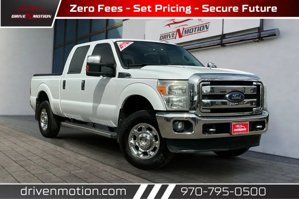 White 2014 Ford F250 Super Duty Crew Cab XLT Pickup 4D 6 3/4 ft for sale in Greeley, CO