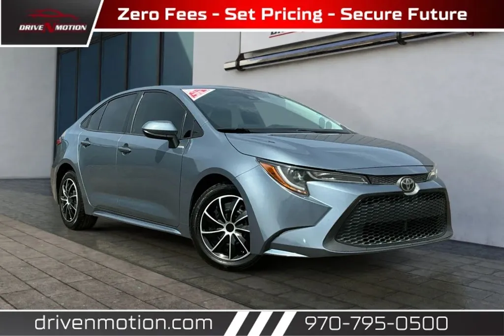 Blue 2021 Toyota Corolla LE Sedan 4D for sale in Greeley, CO