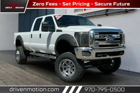White 2012 Ford F350 Super Duty Crew Cab XLT Pickup 4D 8 ft for sale in Greeley, CO