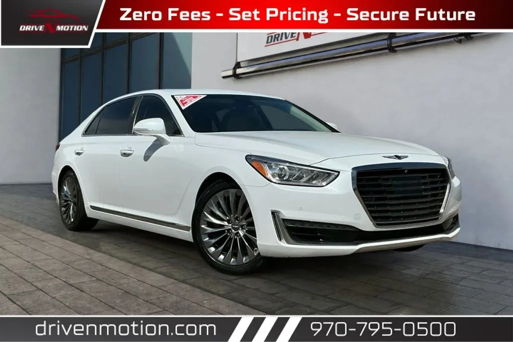 White 2017 Genesis G90 3.3T Premium Sedan 4D for sale in Greeley, CO
