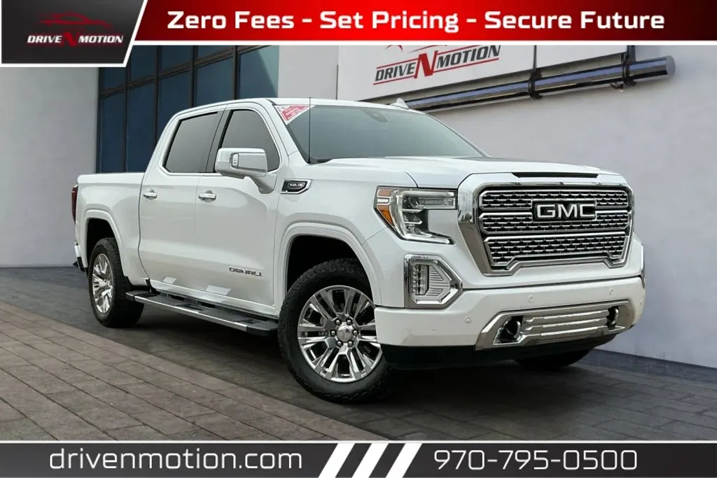 White 2021 GMC Sierra 1500 Crew Cab Denali Pickup 4D 5 3/4 ft for sale in Greeley, CO