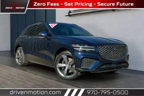 Blue 2022 Genesis GV70 3.5T Sport SUV 4D for sale in Greeley, CO