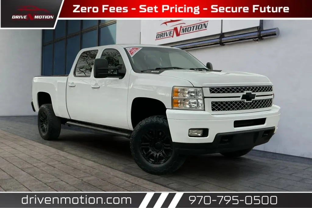 White 2013 Chevrolet Silverado 2500 HD Crew Cab LT Pickup 4D 6 1/2 ft for sale in Greeley, CO