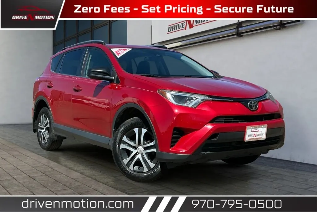 Red 2017 Toyota RAV4 LE Sport Utility 4D for sale in Greeley, CO