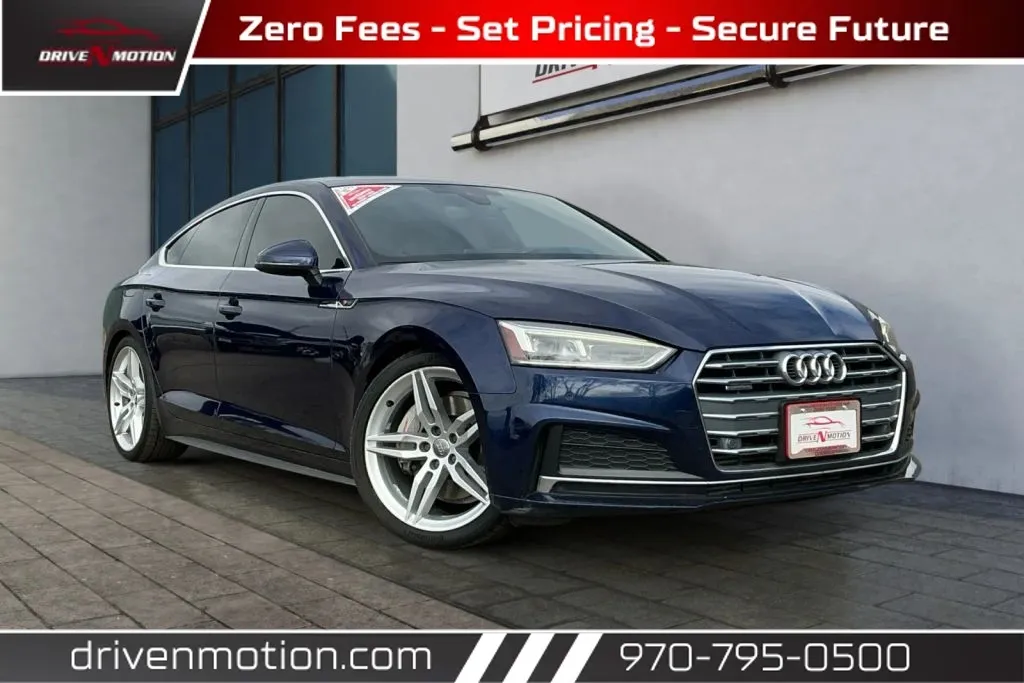 Blue 2019 Audi A5 Premium Plus Sedan 4D for sale in Greeley, CO