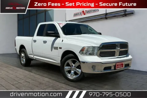White 2015 Ram 1500 Quad Cab Big Horn Pickup 4D 6 1/3 ft for sale in Greeley, CO