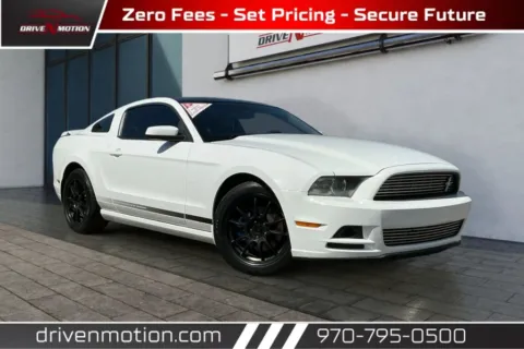 White 2014 Ford Mustang V6 Premium Coupe 2D for sale in Greeley, CO
