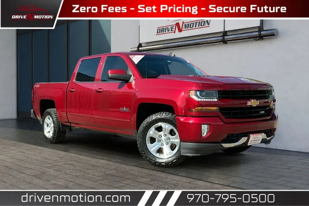Red 2018 Chevrolet Silverado 1500 Crew Cab Z71 LT Pickup 4D 5 3/4 ft for sale in Greeley, CO