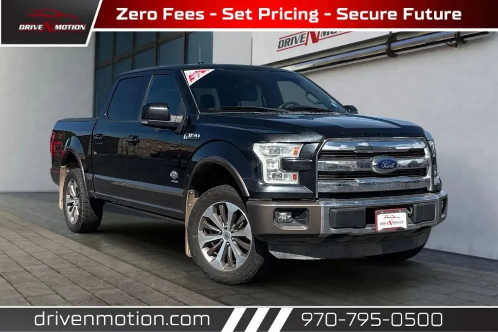 Black 2015 Ford F-150 SuperCrew Cab King Ranch Pickup 4D 5 1/2 ft for sale in Greeley, CO