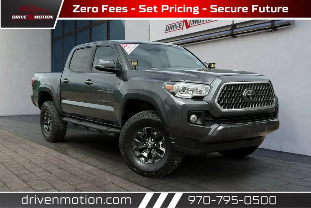Gray 2019 Toyota Tacoma Double Cab TRD Off-Road Pickup 4D 5 ft for sale in Greeley, CO