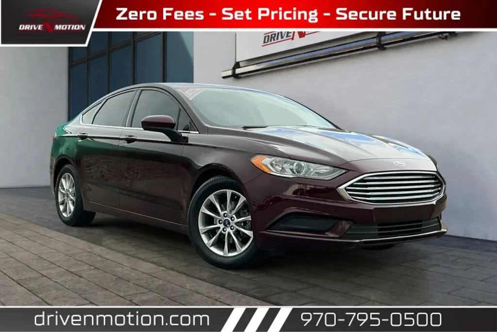 Red 2017 Ford Fusion SE Sedan 4D for sale in Greeley, CO