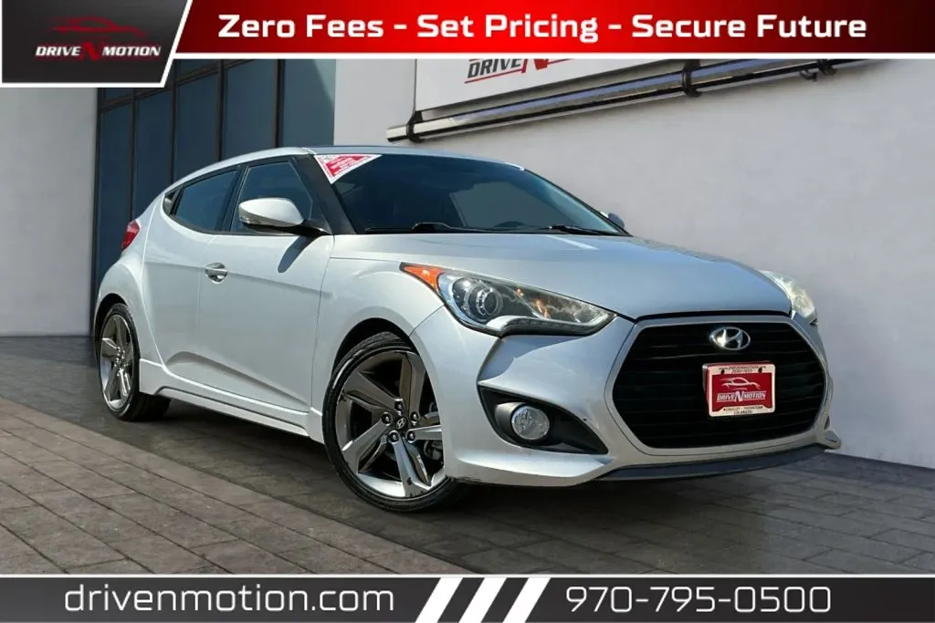Silver 2015 Hyundai Veloster Turbo Coupe 3D for sale in Greeley, CO