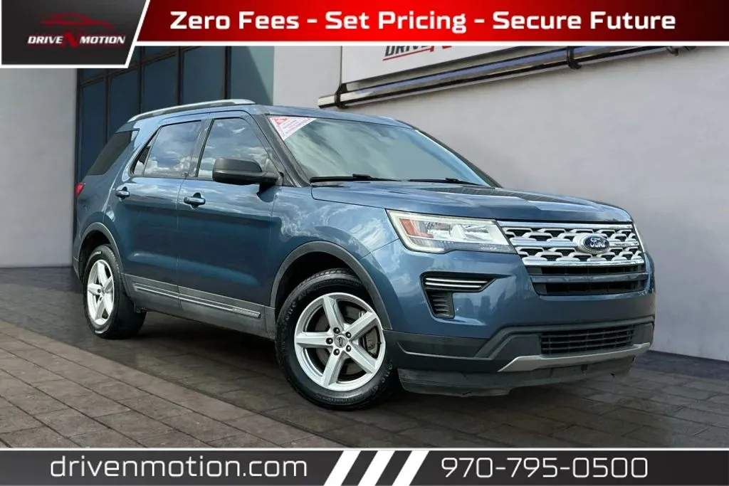 Blue 2018 Ford Explorer XLT Sport Utility 4D for sale in Greeley, CO