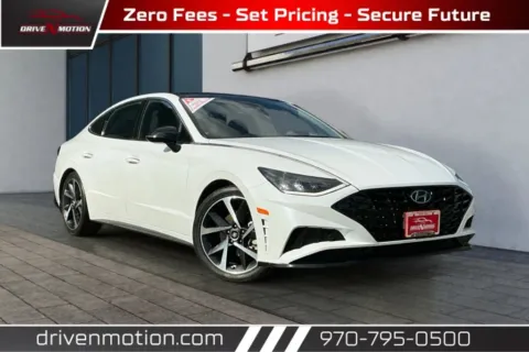 White 2021 Hyundai Sonata SEL Plus Sedan 4D for sale in Greeley, CO