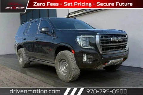 Black 2021 GMC Yukon AT4 Sport Utility 4D for sale in Greeley, CO