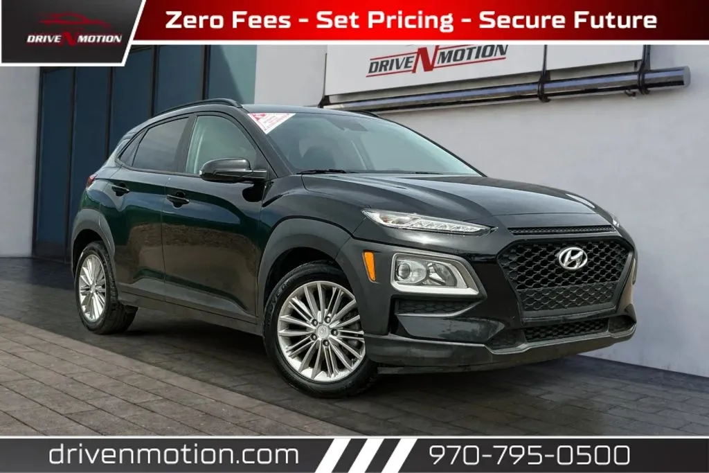 Black 2021 Hyundai Kona SEL Sport Utility 4D for sale in Greeley, CO