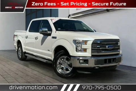 White 2016 Ford F-150 SuperCrew Cab Lariat Pickup 4D 5 1/2 ft for sale in Greeley, CO