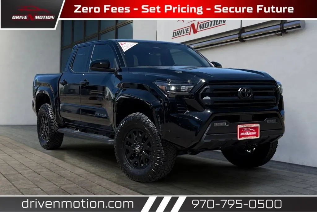 Black 2025 Toyota Tacoma Double Cab SR5 Pickup 4D 5 ft for sale in Greeley, CO