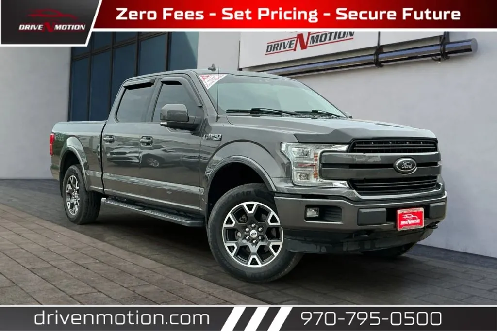 Gray 2018 Ford F-150 SuperCrew Cab Lariat Pickup 4D 5 1/2 ft for sale in Greeley, CO