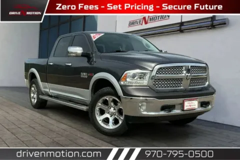 Gray 2016 Ram 1500 Crew Cab Laramie Pickup 4D 6 1/3 ft for sale in Greeley, CO