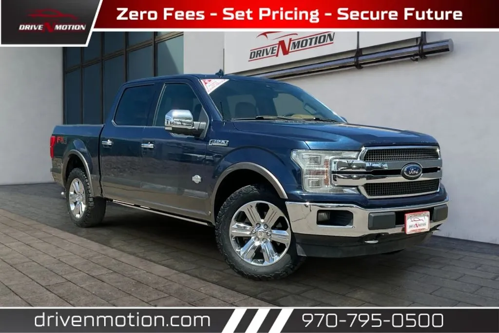 Blue 2018 Ford F-150 SuperCrew Cab King Ranch Pickup 4D 5 1/2 ft for sale in Greeley, CO