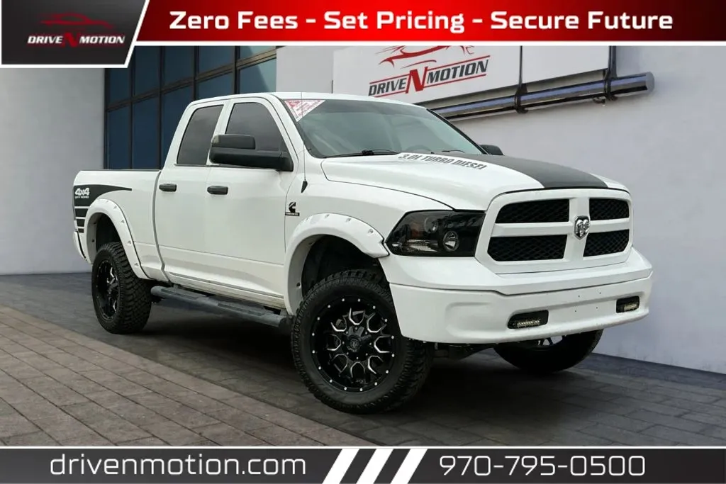 White 2014 Ram 1500 Quad Cab Tradesman Pickup 4D 6 1/3 ft for sale in Greeley, CO