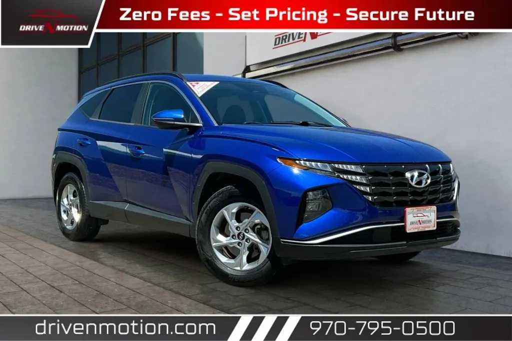 Blue 2022 Hyundai Tucson SEL Sport Utility 4D for sale in Greeley, CO