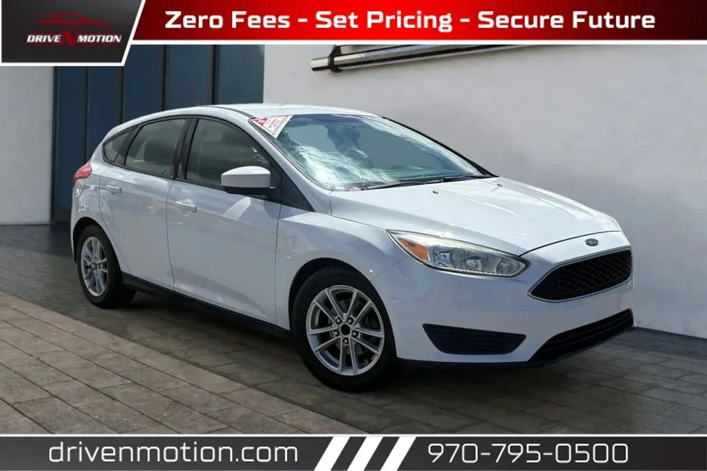 White 2018 Ford Focus SE Hatchback 4D for sale in Greeley, CO