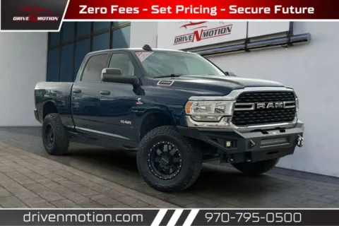 Blue 2022 Ram 2500 Crew Cab Big Horn Pickup 4D 6 1/3 ft for sale in Greeley, CO