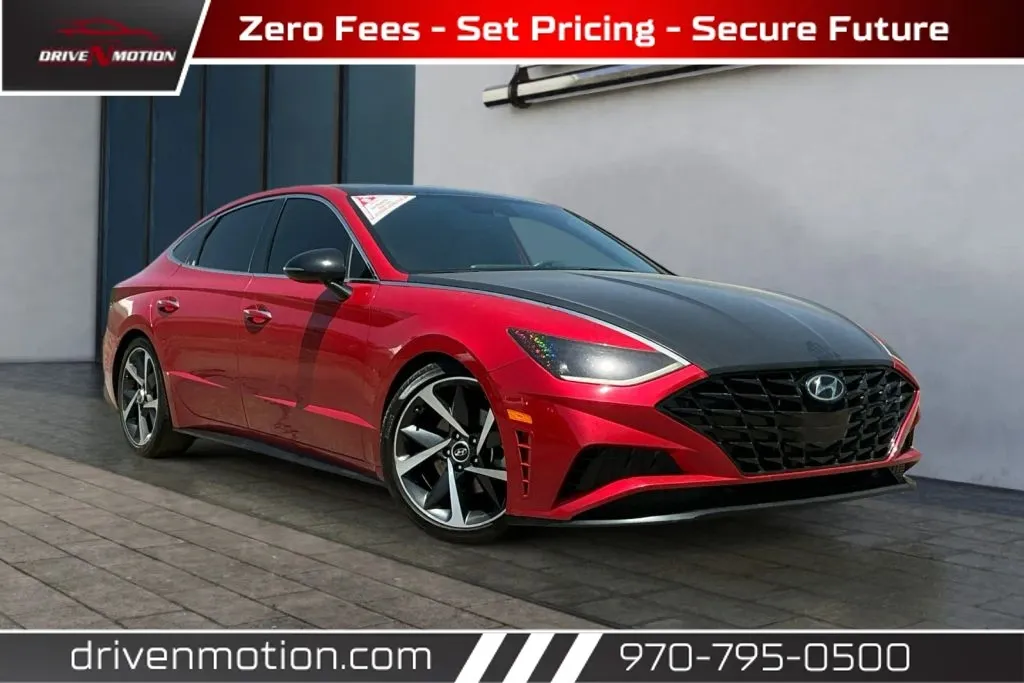 Red 2021 Hyundai Sonata SEL Plus Sedan 4D for sale in Greeley, CO