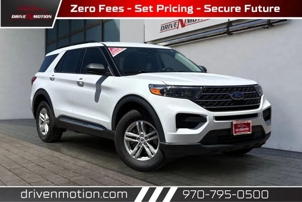 White 2021 Ford Explorer XLT Sport Utility 4D for sale in Greeley, CO
