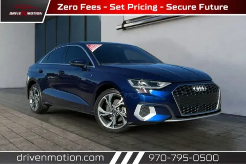Blue 2022 Audi A3 Premium Sedan 4D for sale in Greeley, CO