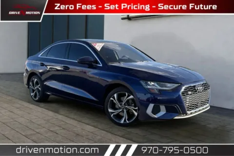 Blue 2022 Audi A3 Premium Sedan 4D for sale in Greeley, CO