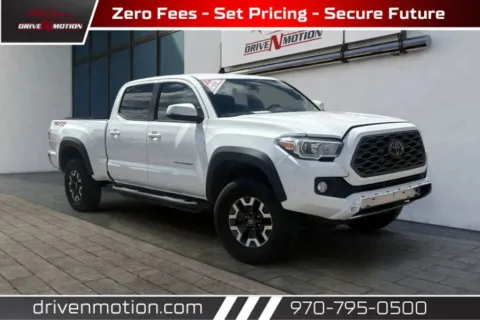 White 2022 Toyota Tacoma Double Cab TRD Off-Road Pickup 4D 6 ft for sale in Greeley, CO