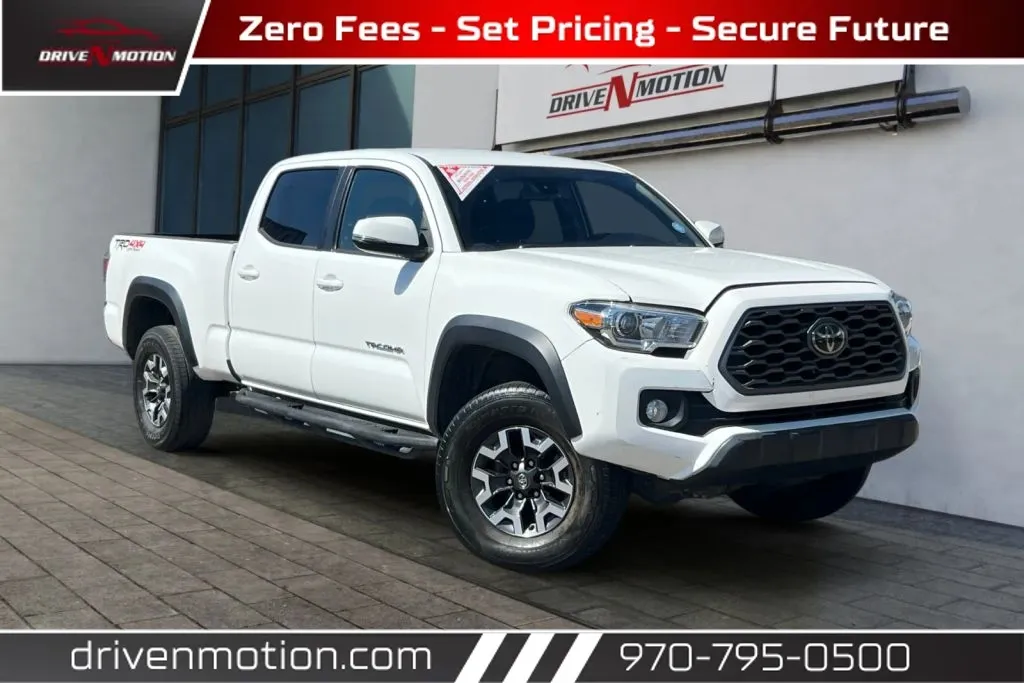 White 2022 Toyota Tacoma Double Cab TRD Off-Road Pickup 4D 6 ft for sale in Greeley, CO