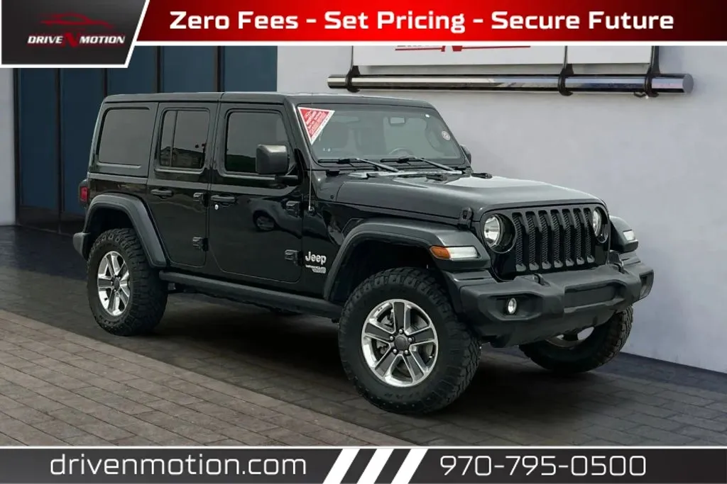 Black 2018 Jeep Wrangler Unlimited All New Sport SUV 4D for sale in Greeley, CO