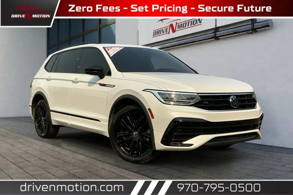 White 2022 Volkswagen Tiguan SE R-Line Black Sport Utility 4D for sale in Greeley, CO