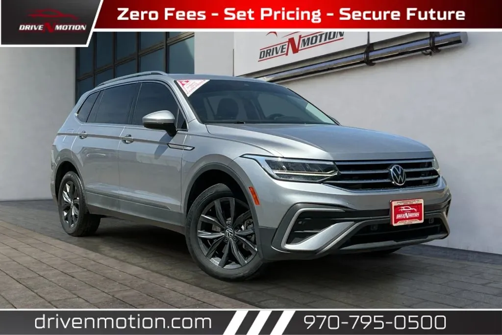 Silver 2022 Volkswagen Tiguan SE 4MOTION Sport Utility 4D for sale in Greeley, CO