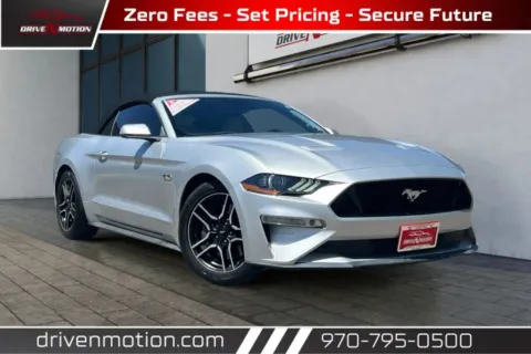 Silver 2019 Ford Mustang GT Premium Convertible 2D for sale in Greeley, CO