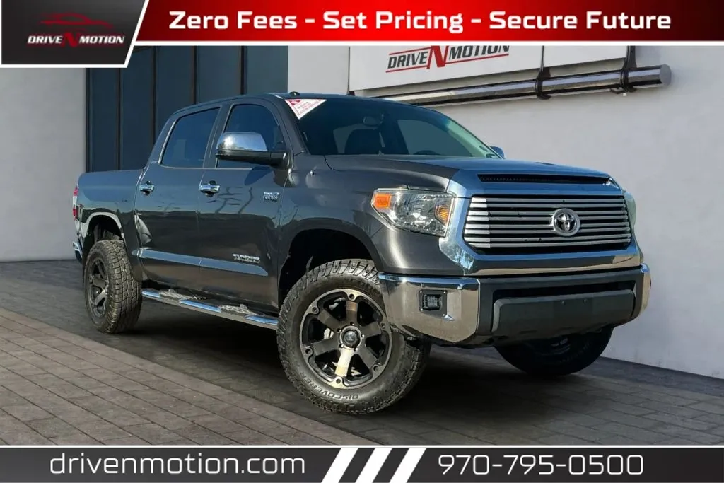 Gray 2014 Toyota Tundra CrewMax Limited Pickup 4D 5 1/2 ft for sale in Greeley, CO