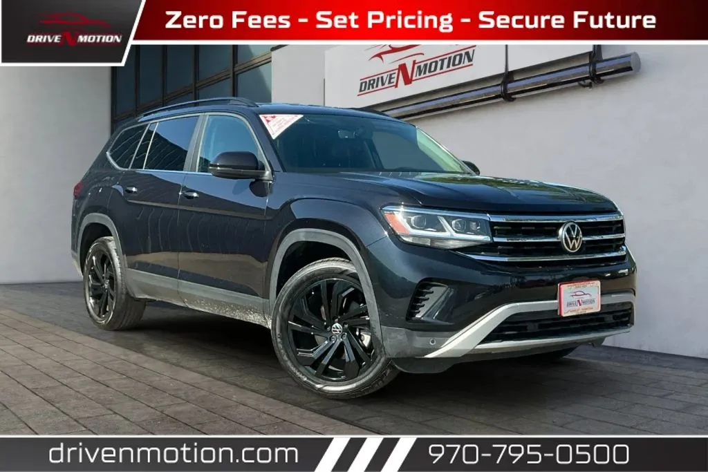 Black 2022 Volkswagen Atlas SE 4Motion w/Tech Pkg Sport Utility 4D for sale in Greeley, CO