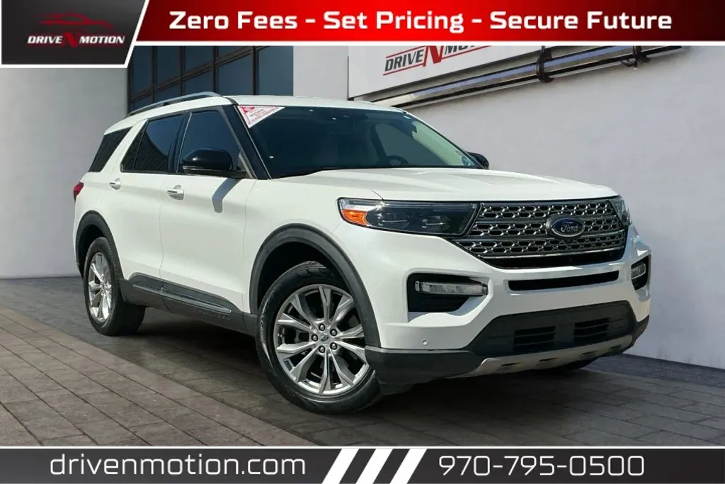 White 2020 Ford Explorer Limited Sport Utility 4D for sale in Greeley, CO
